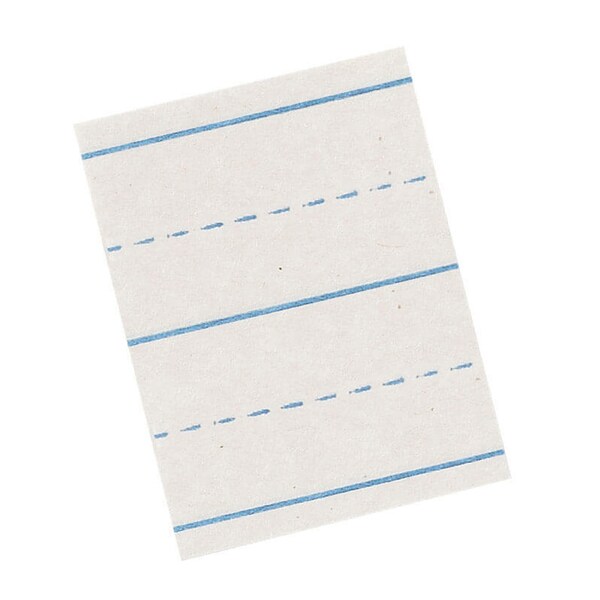Newsprint Handwriting Story Paper, Ruled Long, 18" x 12", PK500